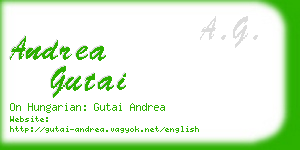 andrea gutai business card